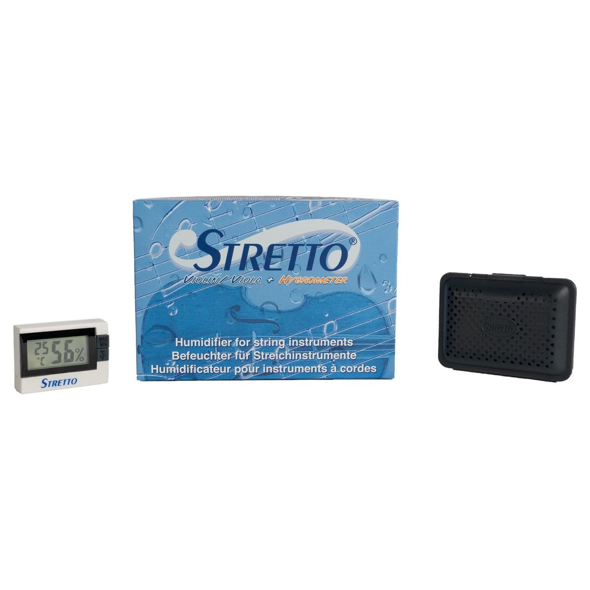 Stretto® Humidifier with Hygrometer for Violin or Viola