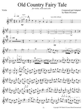 O'Connor, Mark - Old Country Fairy Tale for Violin, Viola, and Cello - Violin - Digital Download