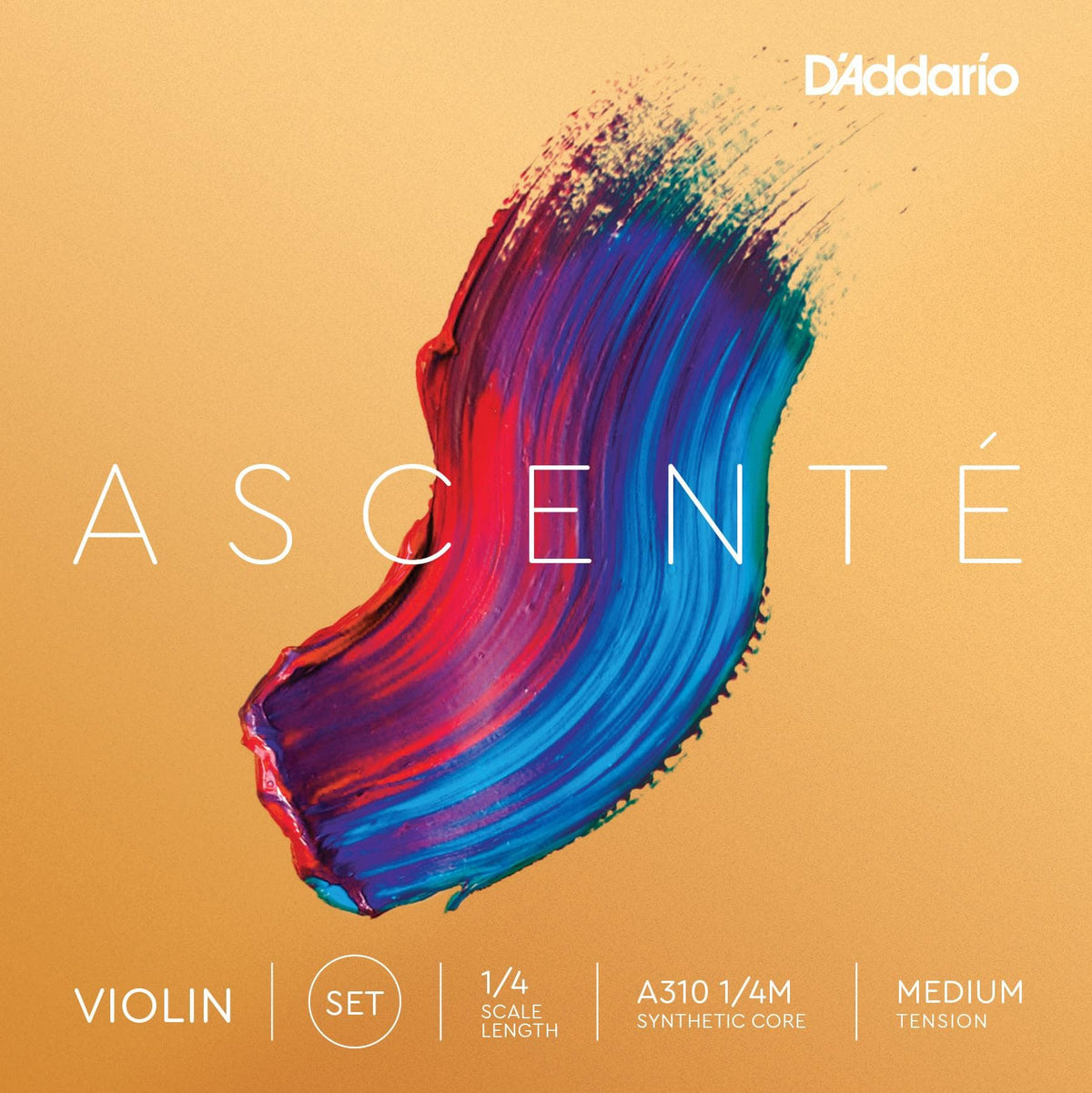 Ascenté Violin String Set - 1/4 Size - Medium Gauge