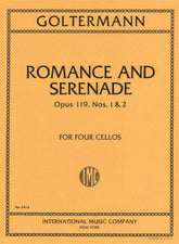 Goltermann, Georg - Romance and Serenade, Op 119, Nos 1 and 2 - Four Cellos - International Edition