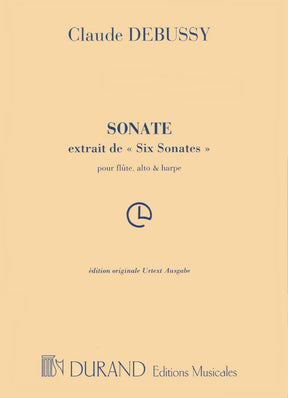 Debussy Sonata for Flute, Viola, Harp Sheet Music Debussy Sonata for Flute, Viola, Harp Sheet Music