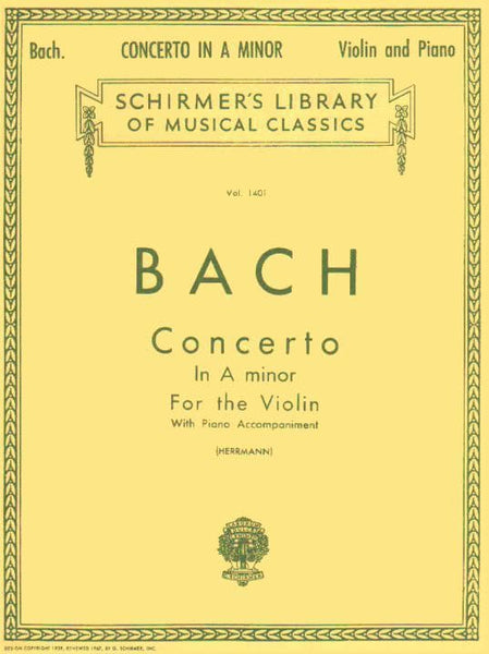 Bach Concerto No. 1 in A Minor - Herrmann eCommerce