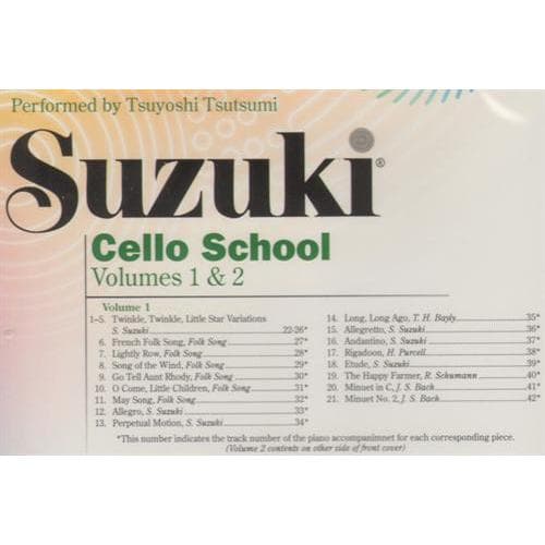 Suzuki Cello School CD, Volumes 1 and 2, Performed by Tsutsumi