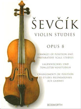 Sevcik, Otakar - Shifting the Position & Preparatory Scale, Op 8 - Violin - published by Bosworth & Co