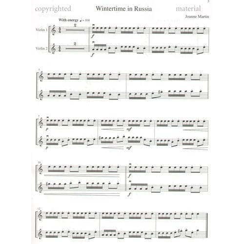 Martin, Joanne - Magic Carpet for Violin - Book/CD set - Alfred Music Publishing