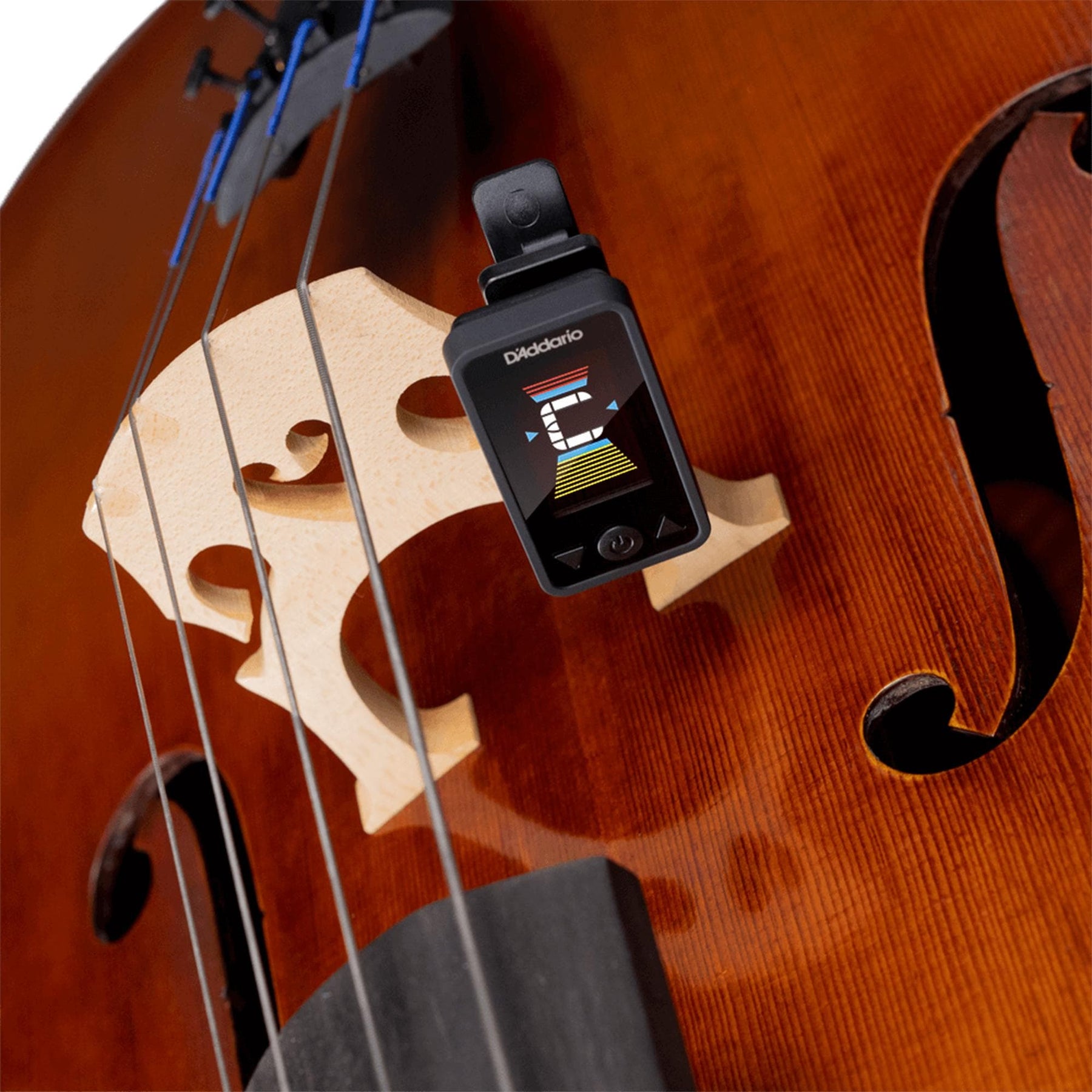 DADDARIO ECLIPSE CELLO/BASS HEADSTOCK CLIP ON TUNER - BLACK