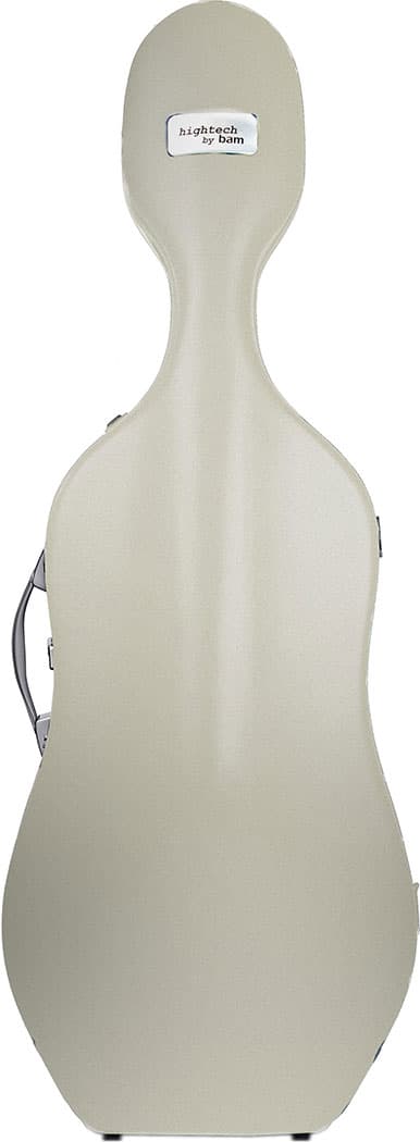 BAM Suprême Hightech Polycarbonate 2.9 Slim Cello Case in Champagne with Silver Hardware