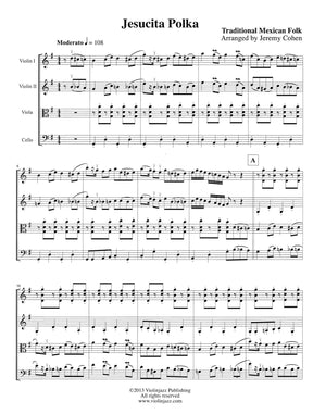 Cohen, Jeremy - Jesusita Polka - World Chamber Series - for String Quartet - Violinjazz Editions