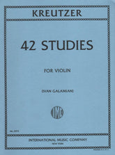 Kreutzer, Rodolphe - 42 Studies - Violin solo - edited by Ivan Galamian - International Music Co
