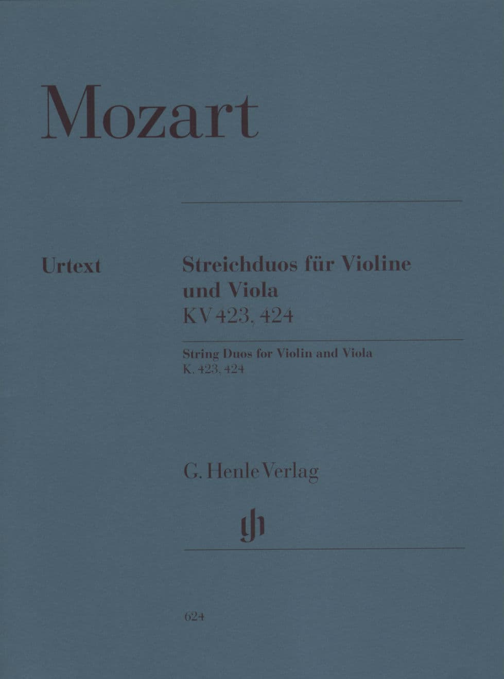 Mozart, WA - String Duos, K 423 and 424 - Violin and Viola - edited by Anja Bensieck - G Henle Verlag URTEXT