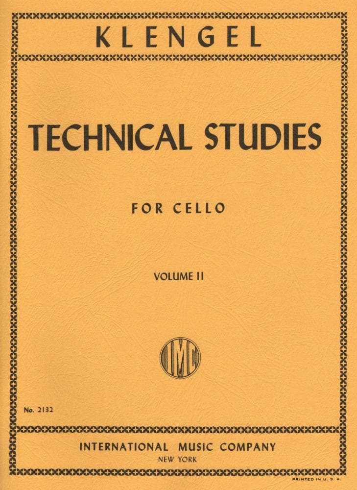 Klengel, Julius - Technical Studies, Volume 2 - Cello solo - edited by Leonard Rose - International Music Co