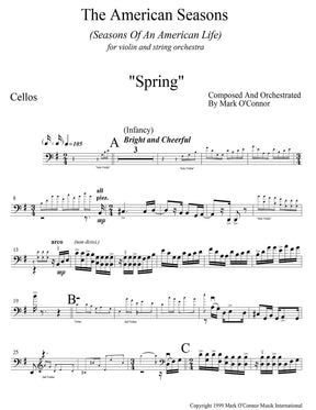 O'Connor, Mark - American Seasons for Violin and String Orchestra - Cellos - Digital Download