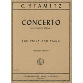 Stamitz - Concerto In D Major Op 1  For Viola and Piano Edited by Katims Published by International Music Company