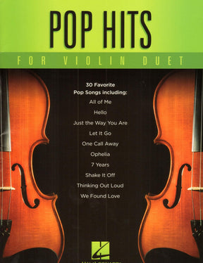 Pop Hits for Violin Duet - Hal Leonard