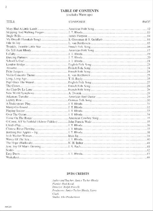 Rhoda, Janice Tucker - The ABCs of Violin, Anthology Edition - Book/2-DVD set - Carl Fischer Edition