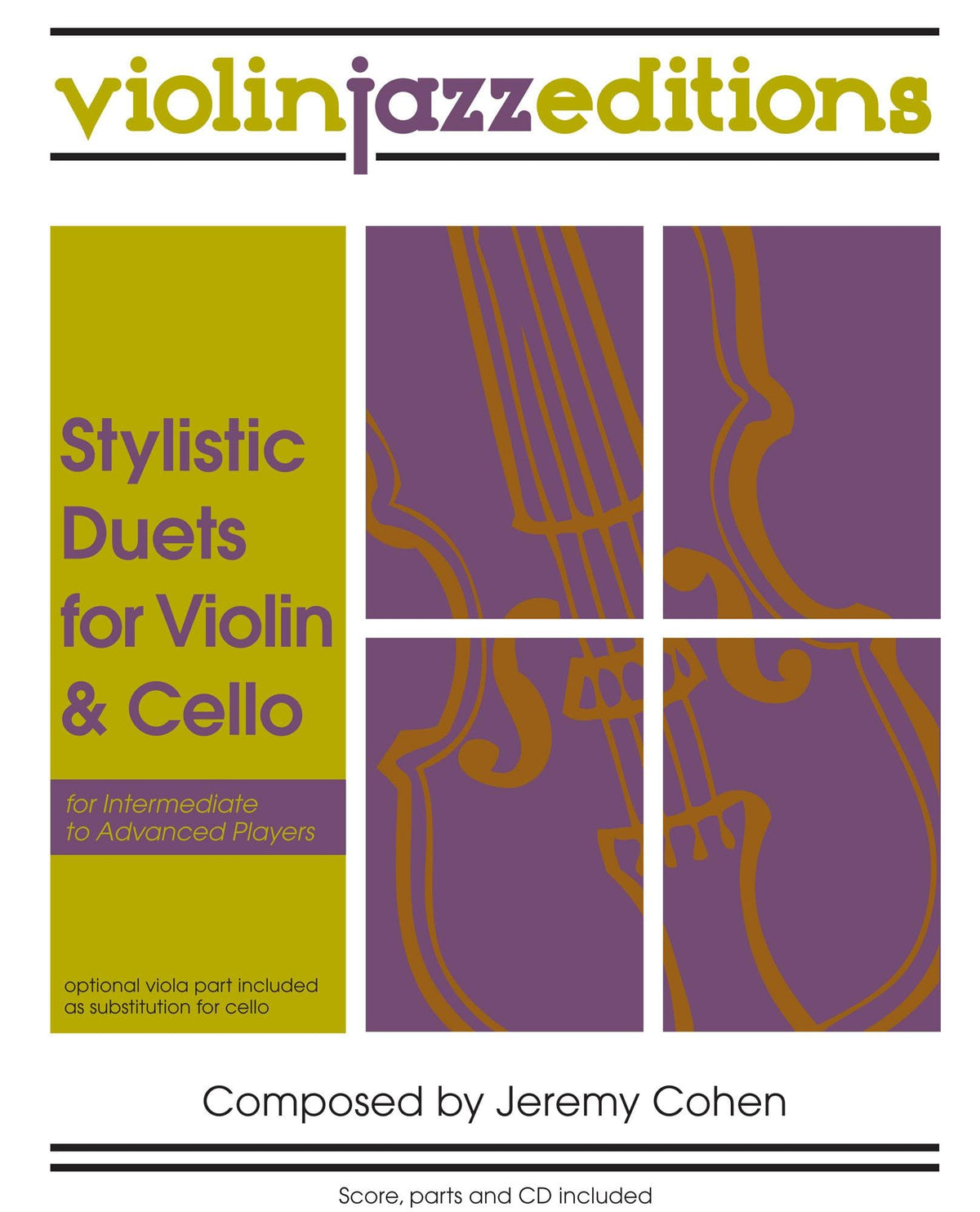 Cohen, Jeremy - Stylistic Duets for Violin and Cello - Violinjazz Editions - Digital Download