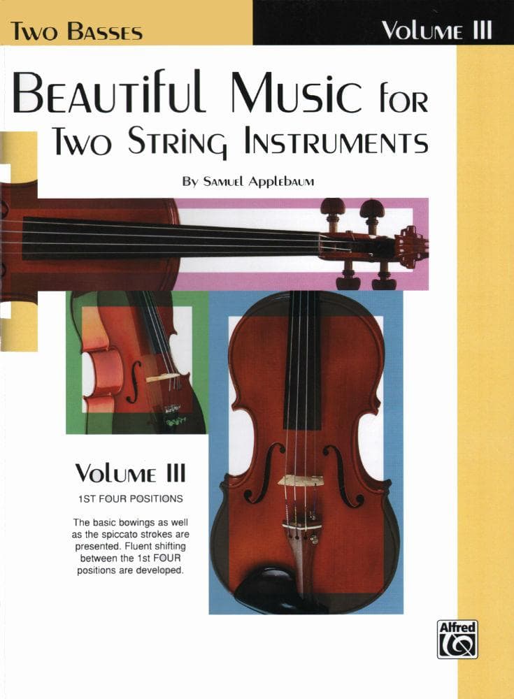 Applebaum, Samuel - Beautiful Music For Two String Instruments - Volume 3 for Double Bass - Belwin/Mills Publication