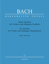 Bach, JS - Six Sonatas, BVW 1014-1019 - Violin and Piano - edited by Peter Wollny and Andrew Manze - Bärenreiter Verlag URTEXT