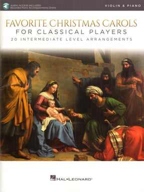 Favorite Christmas Carols - Violin and Piano - Book/Online Audio - Hal Leonard Edition