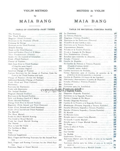 Bang, Maia - Violin Method, Book 3 (English and Spanish Text) - Carl Fischer Edition