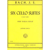 Bach, JS - 6 Cello Suites, BWV 1007-1012 - Viola solo - arranged by Leonard Davis - International Music Company
