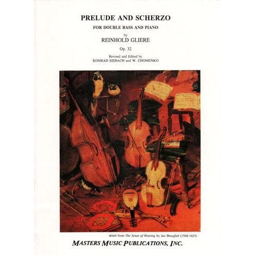 Gliere, Reinhold - Prelude and Scherzo, Op. 32 - Bass and Piano - Masters Music Publications