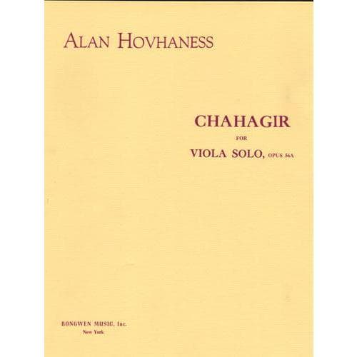 Hovhaness, Alan - Chahgir, Op 56A - Viola Solo - Rongwen Music, Inc