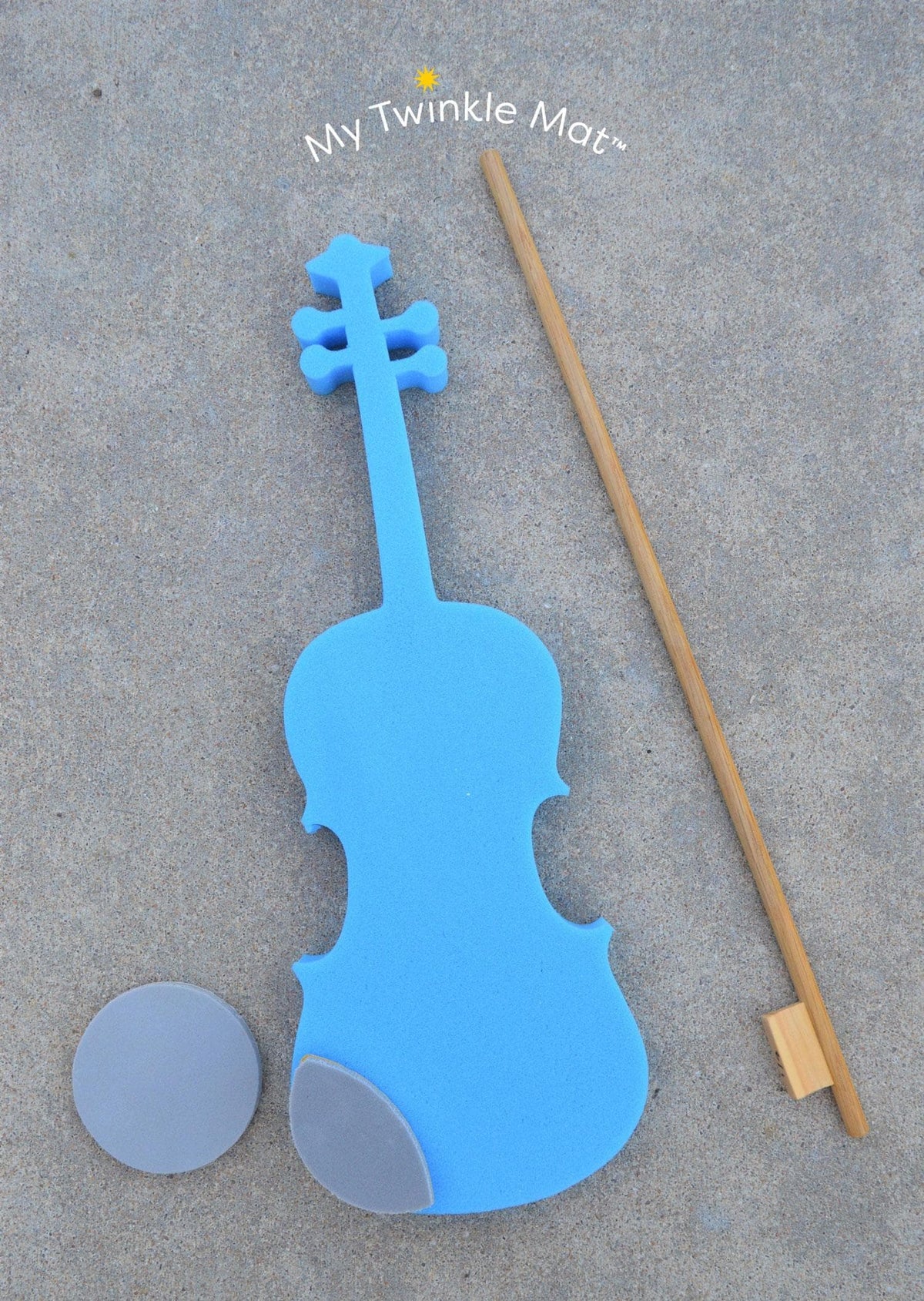 Twinkl'in Foam Violin and Wood Bow 1/8 Size