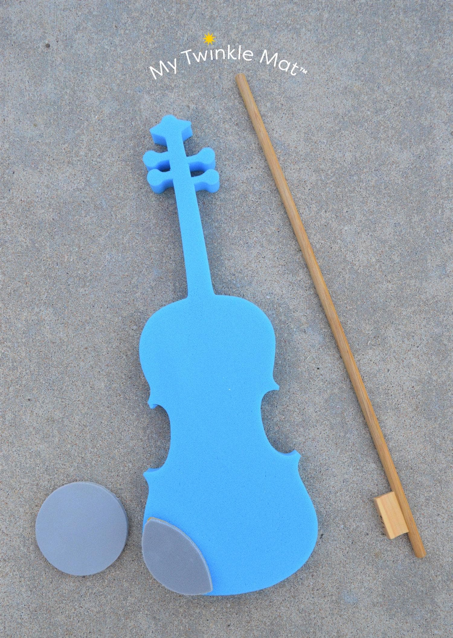 Twinkl'in Foam Violin and Wood Bow 1/8 Size
