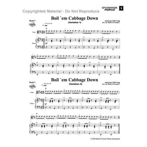 O'Connor Viola Method Book I - Piano Accompaniment