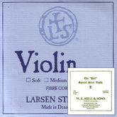 Larsen Custom Violin String Set with Loop-End Hill E - 4/4 size - Medium Gauge