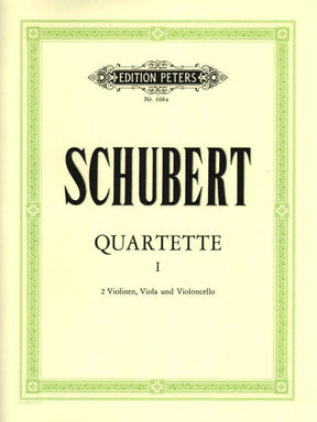 Schubert, Franz - Nine Quartets, Volume 1 Edited by Herrmann Peters Edition