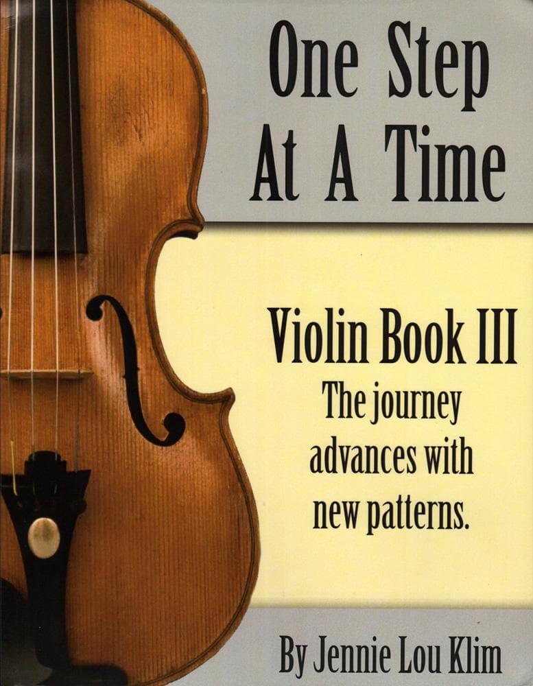 One Step at a Time - Book 3 - Violin - Jennie Lou Klim - Beachside Publications
