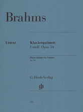 Brahms, Johannes - Piano Quintet in f minor Op 34 for Two Violins, Viola, Cello and Piano - Henle Verlag URTEXT Edition