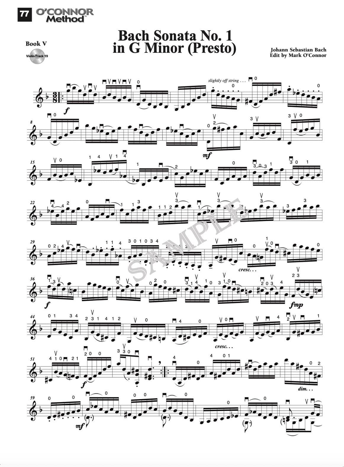O'Connor Violin Method Book V - Digital Download