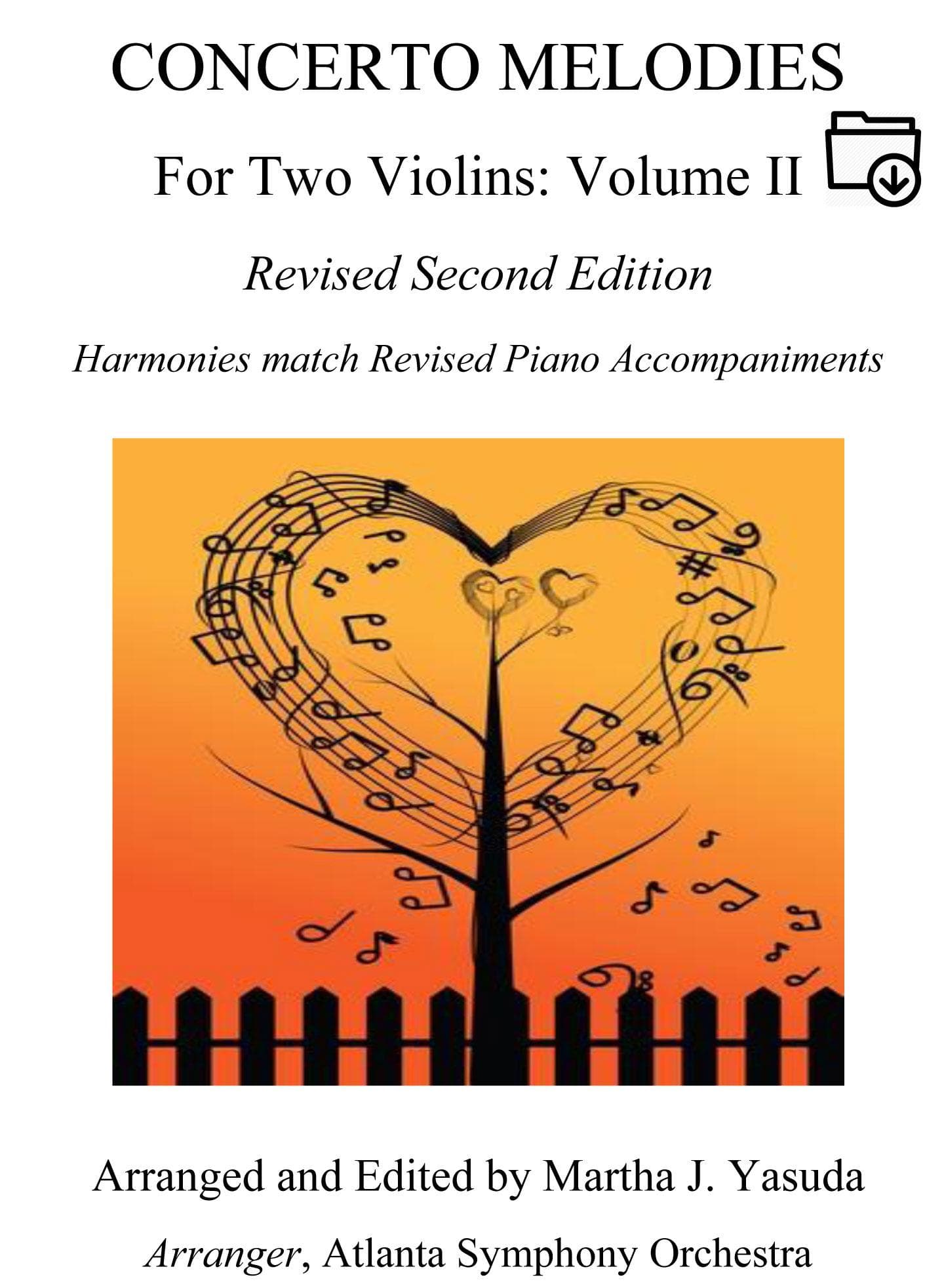 Yasuda, Martha - Concerto Melodies For Two Violins, Volume II, 2nd Edition  - Digital Download
