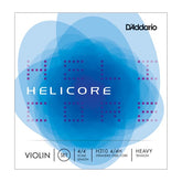 D'Addario Helicore Violin String Set - 4/4 Size -  Heavy Gauge