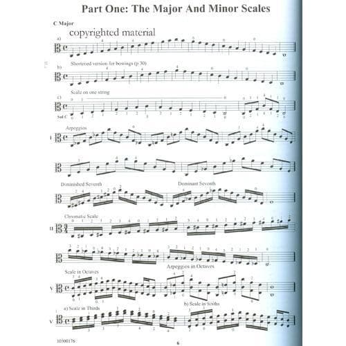 Brown, Susan - Two Octave Scales and Bowings for Viola - Ludwig Music Publication
