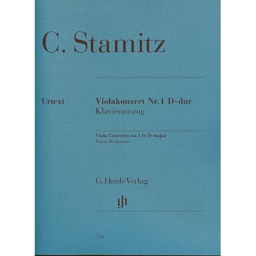 Stamitz-Concerto in D Major, Op 1 For Viola and Piano Published by G Henle Verlag