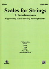 Applebaum, Samuel - Scales For Strings - Book 2 for Cello - Belwin/Mills Publication