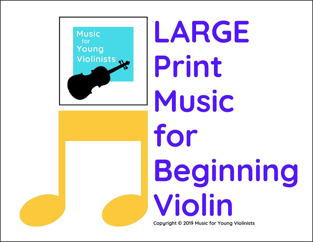 Figi, Heather - Music for Young Violinists, Large Print - Solos for Beginning Violin - Digital Download