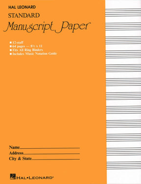 Manuscript Paper: Yellow Notes  A4 Blank Sheet Music Notebook