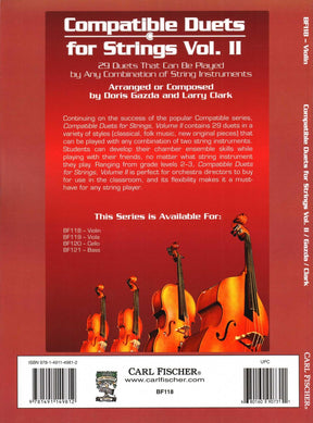 Gazda / Clark - Compatible Duets for Strings Volume II - Violin - Carl Fischer
