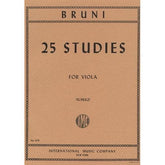 Bruni, A - 25 Studies for Viola - Arranged by Schulz - International Edition