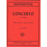 Hoffmeister, Franz Anton - Concerto in D Major - Viola and Piano - edited by Paul Doktor - International Edition