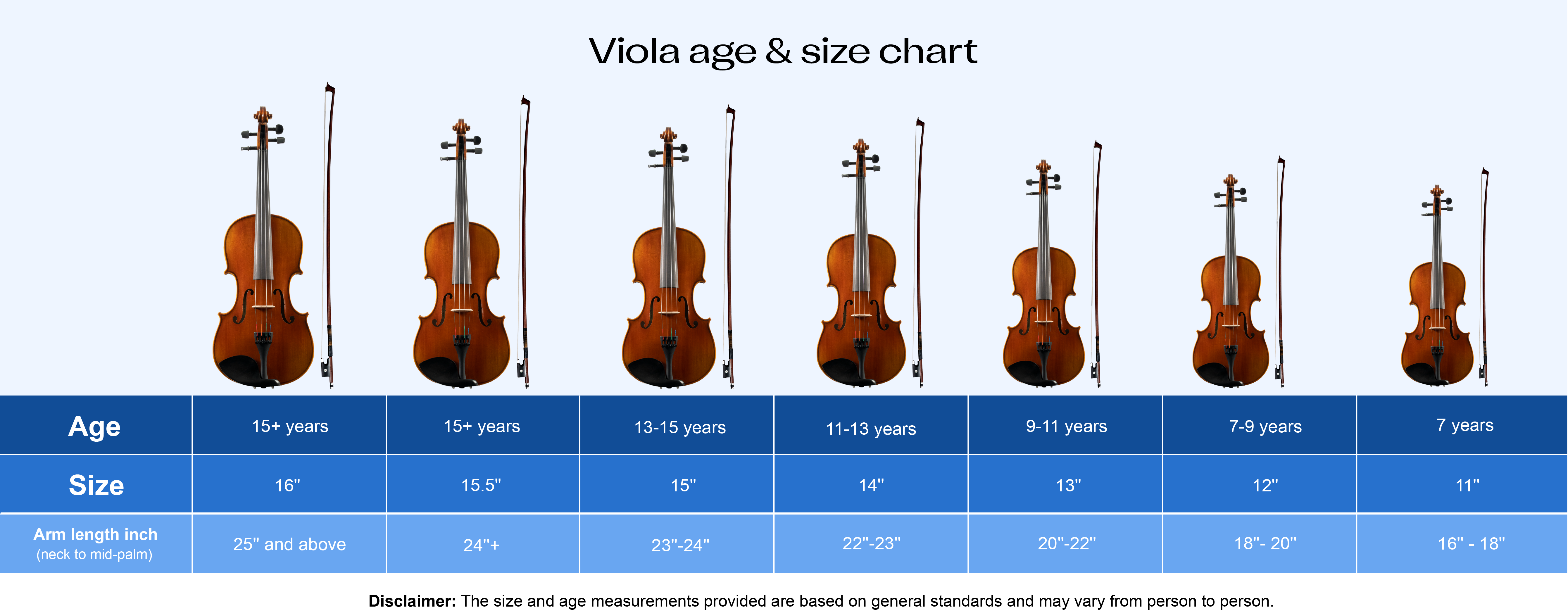 violin size chart